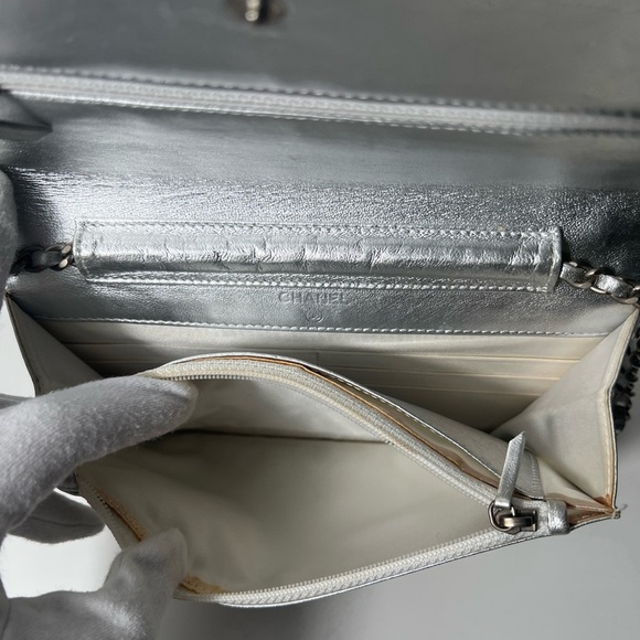 Chanel Travel Ligne Line Wallet On Chain WOC Crossbody Purse Bag - Picture 13 of 16